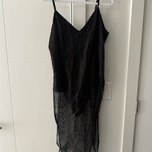 NWT Fashion Nova Black Glitter Dress